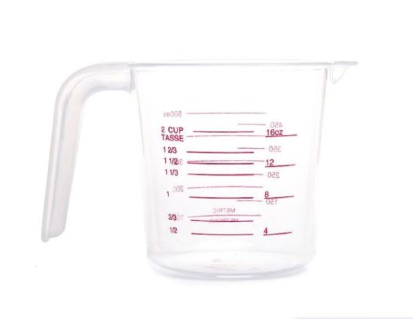 Clear Plastic Measuring Cup (500ml)